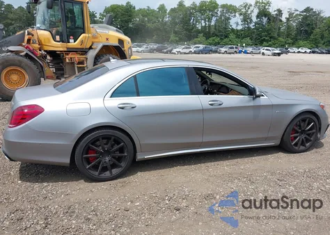 2015 Mercedes-Benz S 63 Amg 4Matic из США, поврежденный, VIN WDDUG7JB1FA192317